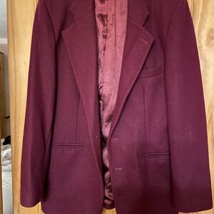 Vintage Y2K Wool Blend Plum Blazer